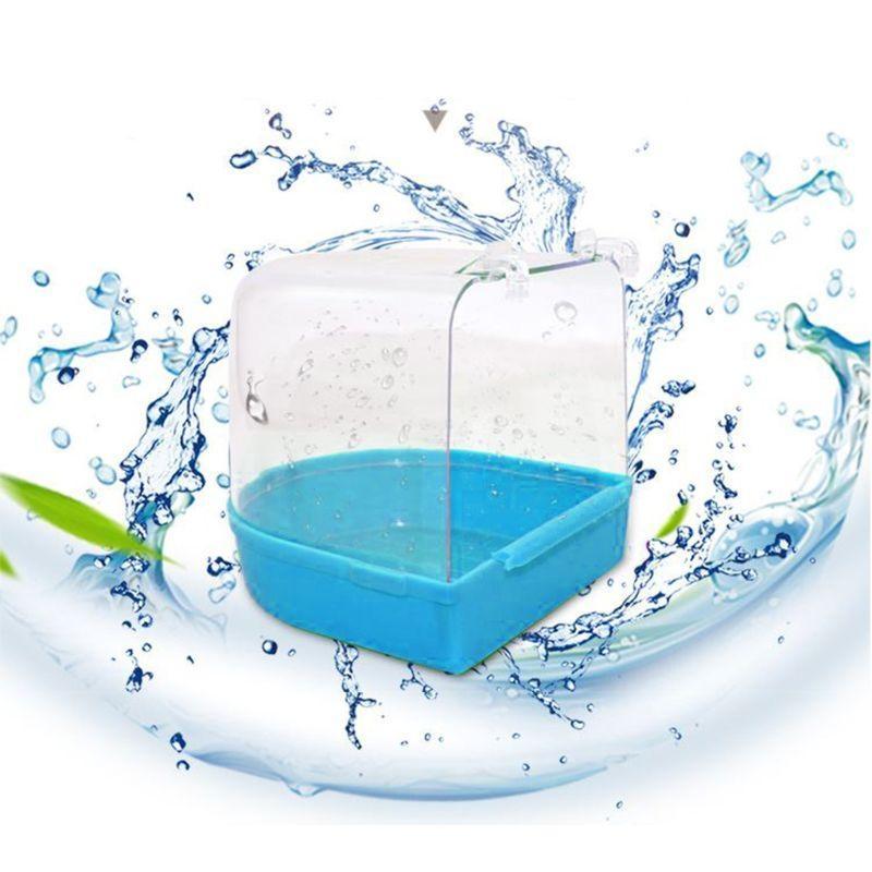 Parrot Bathing Box with Detachable Base Cage Accessories for Budgie Lovebird top sale