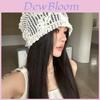 Dandelion Knitted Bucket Hat For Women Summer Sun Protection Breathable Wide Brim Fashionable Summer Hat