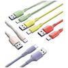 Macaron-Style Fast Charging Cable: Micro USB, Type-C & iPhone Compatible