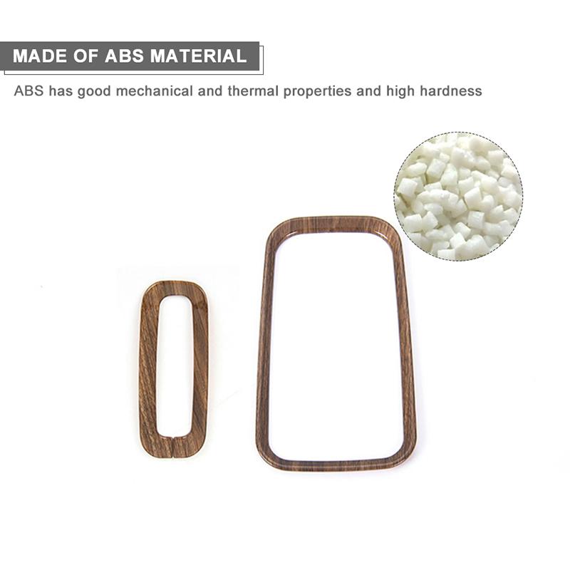 ABS Auto Getriebe Trim Dekoration Abdeckung Aufkleber Fit für Jeep Wrangler JK 2011-2017 Innen Zubehör