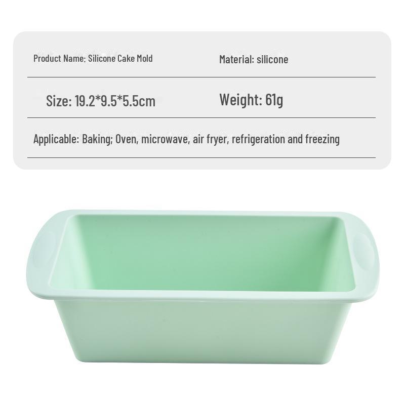 Rectangular DIY Silicone Baking Mold with Double Ears - Toast and Bread Mold