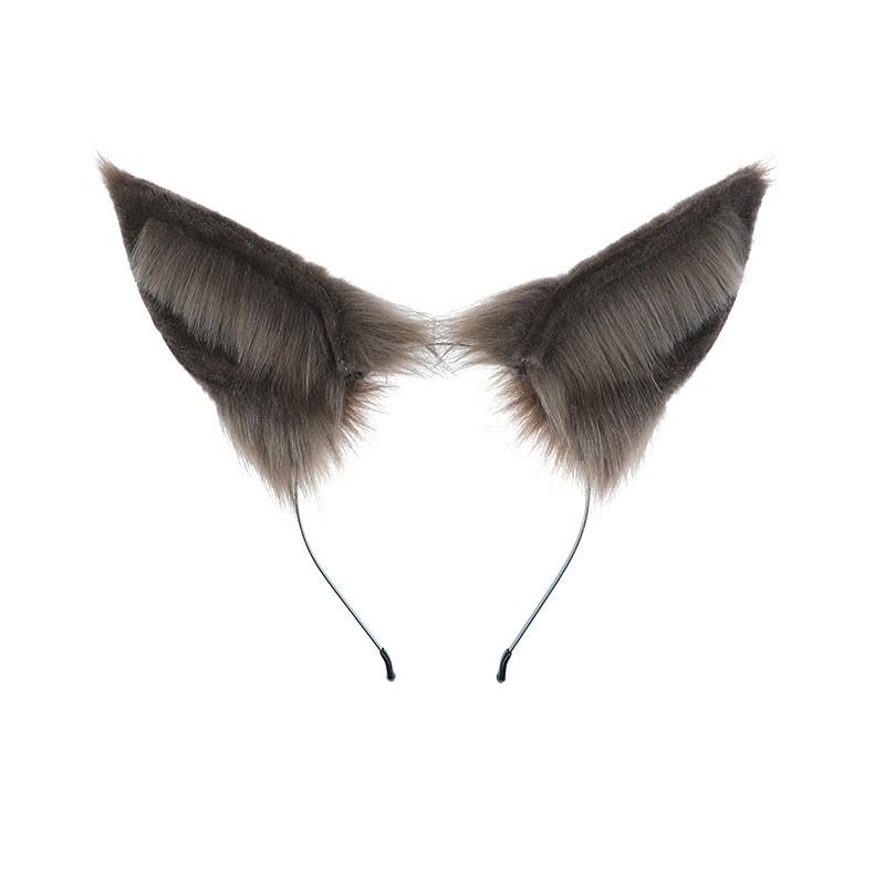 Fluffy Animal Ear Headband Cosplay Accessory Women Sweet Kawaii Hair Decor Anime Convention Party Fashion Headwear