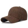Versatile Adjustable Corduroy Cap Corduroy Solid Color Baseball Cap Sunshade Cap