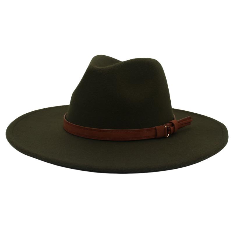 Cashmere Brim Jazz Hat Lady Gentleman Top Hat Party Banquet Coat With Hat