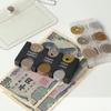 1Pc Mini Portable Coin Organizer, Portable Plastic Coin Holder, Multi-Slot Japanese & Korean Currency Storage, Money Management