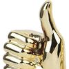 Hand Gesture Statue Modern Art Gesture Sculpture Table Statue Ornament for Home Office Living Room Table Decoration - Golden, Thumbs Up