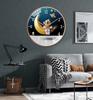 8" (20cm) Children's Silent Wall Clock for Home, Living Room, or Bedroom