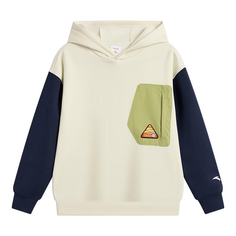 ANTA Boys' Fleece Hooded Pullover Sweatshirt