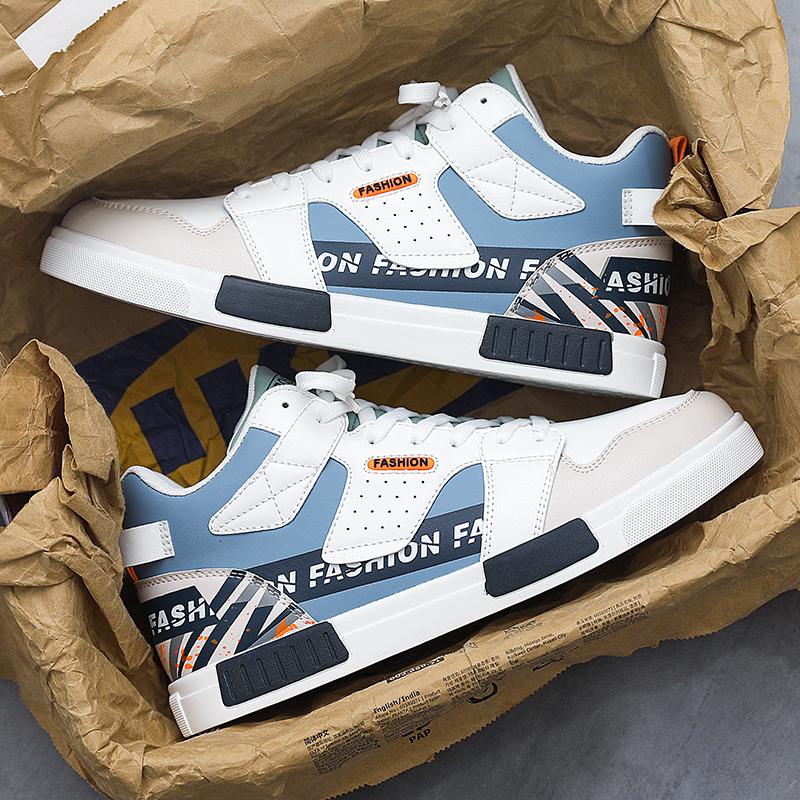 Men Shoes Sneakers High Top Mens Casual Shoes Luxury Breathable Men Walking Shoes Trend Leather Shoes for Men Running Shoes Male Footwear