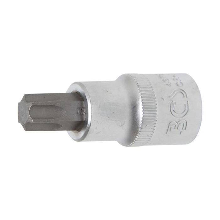 Douille à embouts - BGS TECHNIC - 12,5 mm (1/2") profil T (pour Torx) T55 - Acier chrome-vanadium