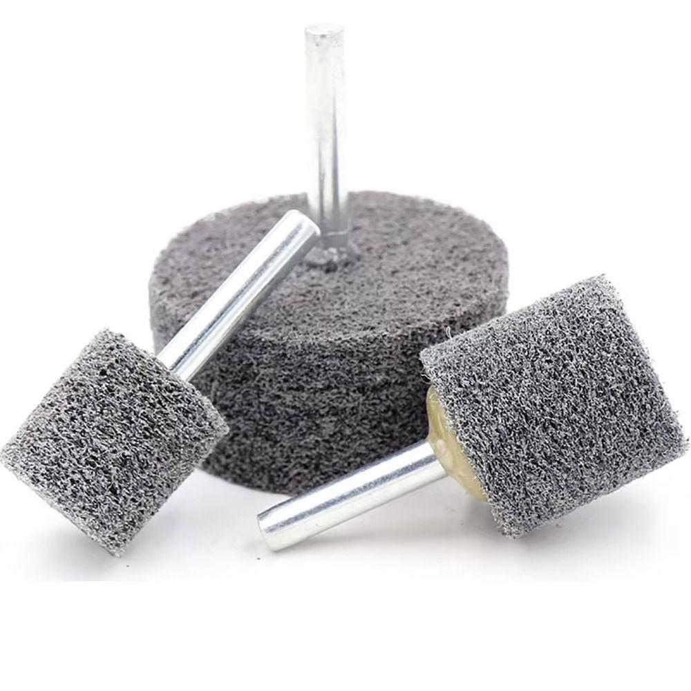 5Pcs 6mm 1/4" Shank Polishing Wheel 20/25/30/40/50mm Sharpening Head Durable Grinding Head