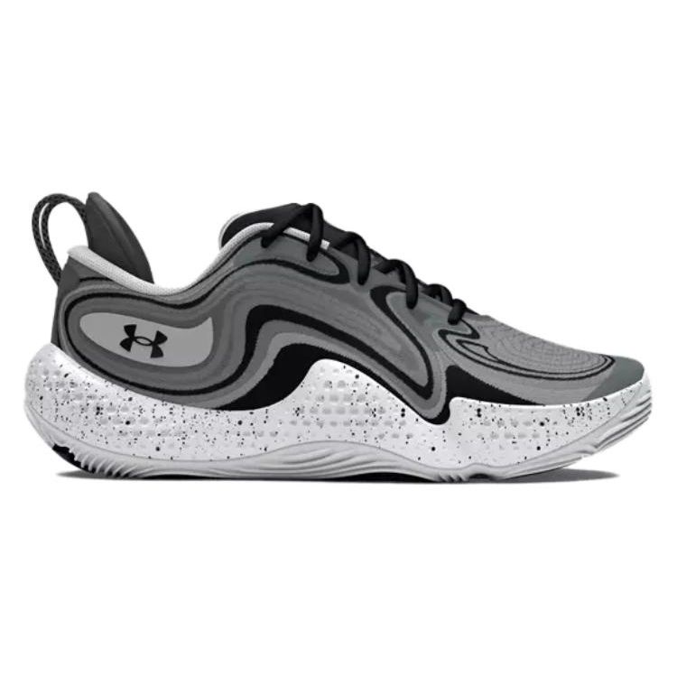 Under Armour Spawn 6 Mod Grey Black Unisex Sneakers 3027263-102