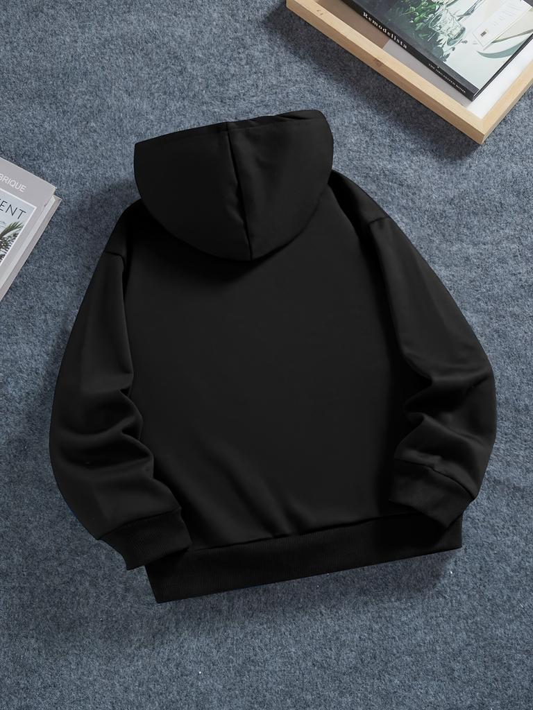 New Fall/Winter Style Cool Trendy Letter New York Design: Unique Sporty Hooded Casual Long-Sleeved Sweatshirt for Boys