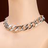 ZA Non-mainstream Hip-hop Punk Style Electroplating Platinum Trend with Creative Street Necklace Jewelry Short