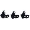 Flower Decoration Masquerade Mask Feathered Mask Halloween Mask Cosplay Party Eye Mask for Women Masquerade Halloween