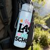 1PC Happy Last Day Of School Letter 750ml Color Plastic Water Bottle Leakproof Flip Straw Lid For Sports Office Home Use