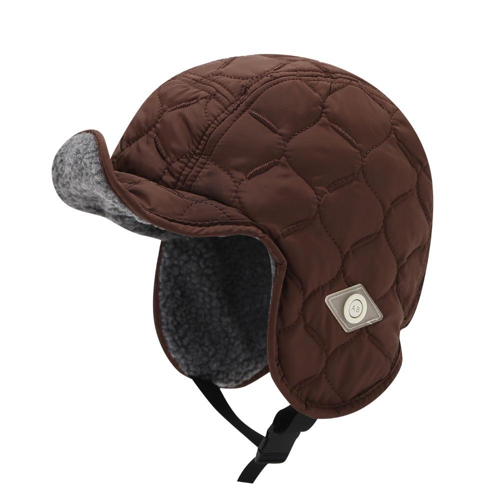 

Ear Protective Cycling Thermal Hat Reversible Winter Plush Hat Earflap Hat Outdoor Ski Hat Men коричневый