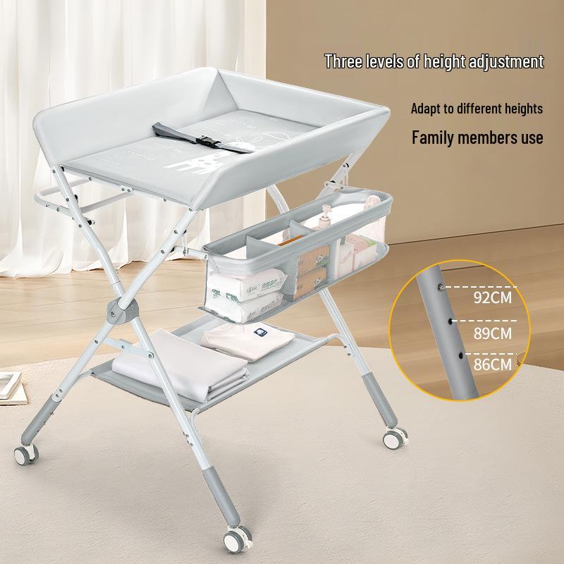 Portable Baby Changing Table: Multifunctional, Foldable & Washable for Diaper Changes and Massages