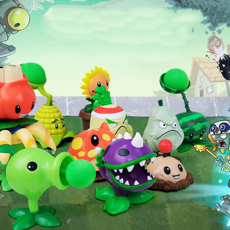 Plants Vs Zombies Toys Figures Peashooter Party Favors Game Sets Gift Box Fun Interactive Game For Kids Teens And Adults