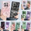For Realme 12 Pro Plus Phone Case 12Pro Cover Fashion Simplicity Oil Painting Soft Liquid Silicone Shell For Realme12 Pro Fundas