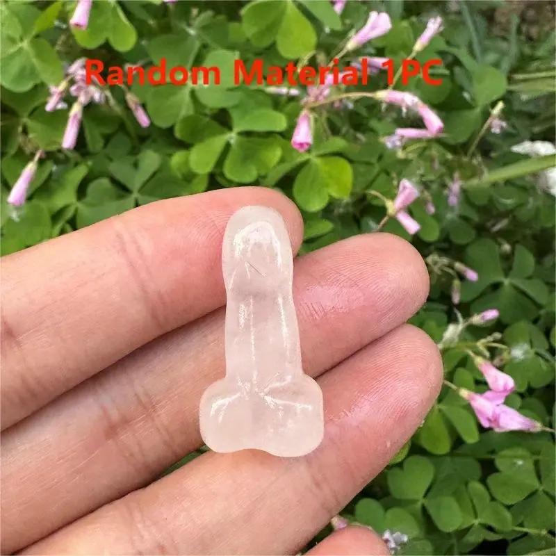 1/5pcs,Gift For Family Natural Quartz Crystal Stone Hand Carved Female Toy Handicraft Crystal Creative Accessories Lucky Stone