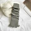 Vertical Strip Knitted Socks To Keep Warm Girls College Wind Knee Pads Long Boots Cover Over The Knee Parent-Child Pile Socks
