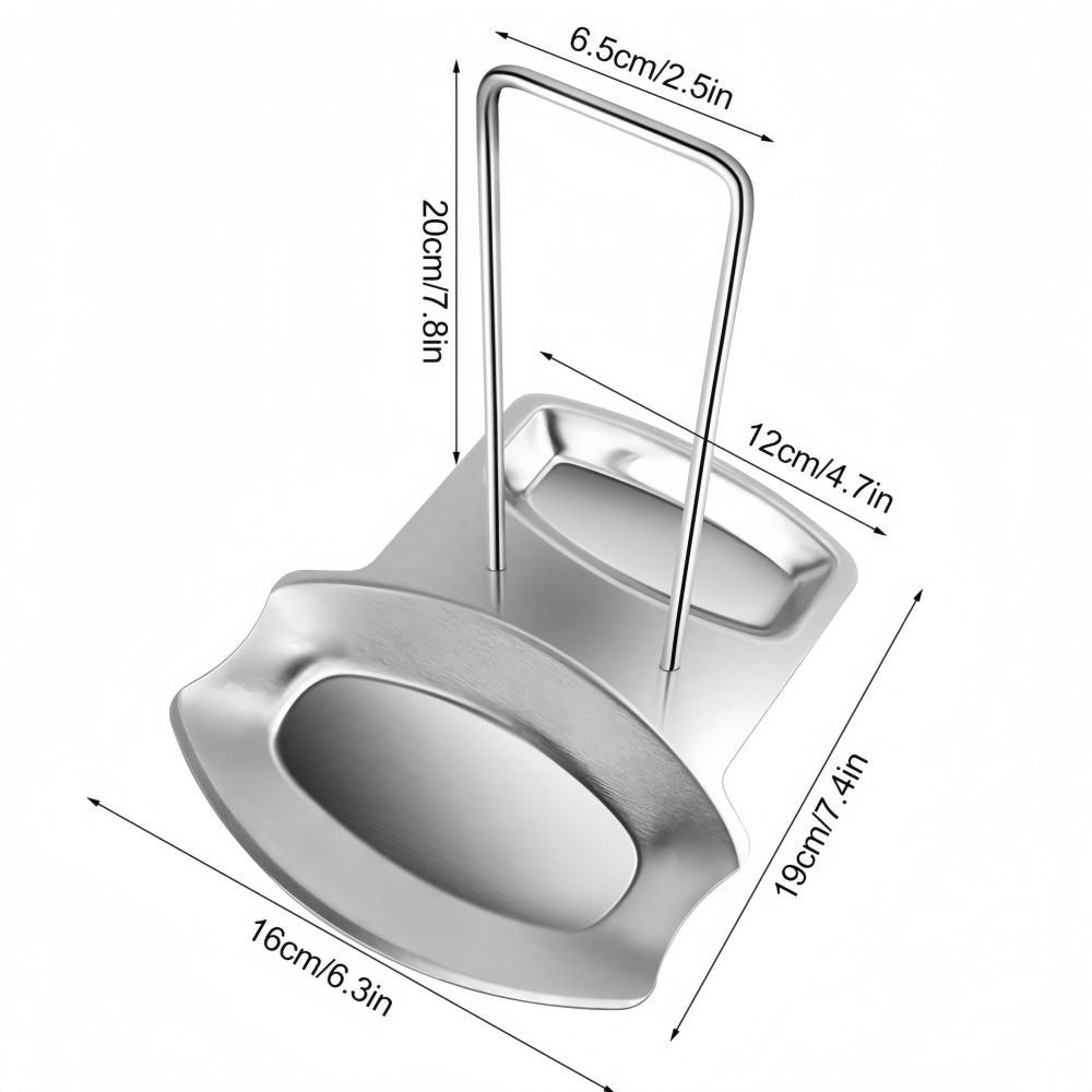 Stainless Steel Pot Lid and Spoon Holder Kitchen Utensils Lid Holder Drain Rack Stove Organizer Storage Rack Kitchen Accessories