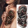 1 Foglio Tatuaggi Temporanei Drago Cobra Serpente Aggressivi Per Uomini Donne Braccio Tatuaggi Impermeabile Realistico Falso Tatuaggio Adesivo Lunga Durata