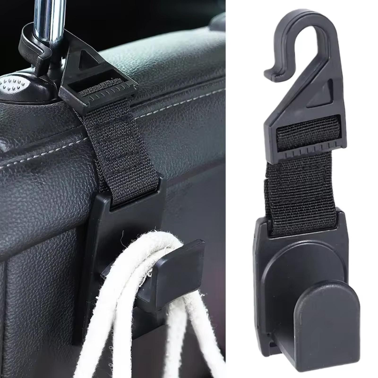 

Universal Car Seat Back Hooks Multifunctional Auto Interior Headrest Mount Hanger Lady Handbag Hanging Storage Holder Hook one size чорний