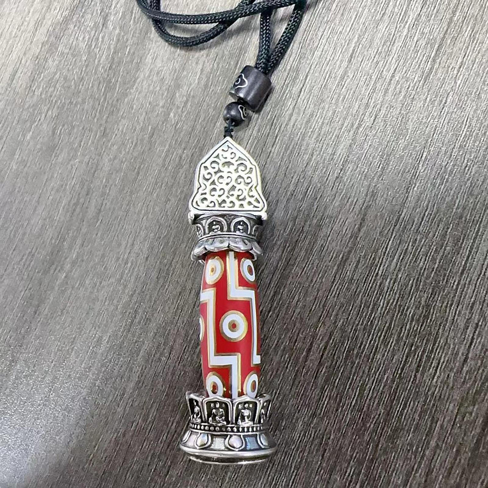 

Pendant Necklace Men Women Trendy Copper Vintage Jewelry Gift Sweater Chain for Beach