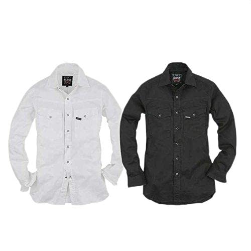 

Even River Workwear Sashiko Shirt, K-006, Size 4L, White