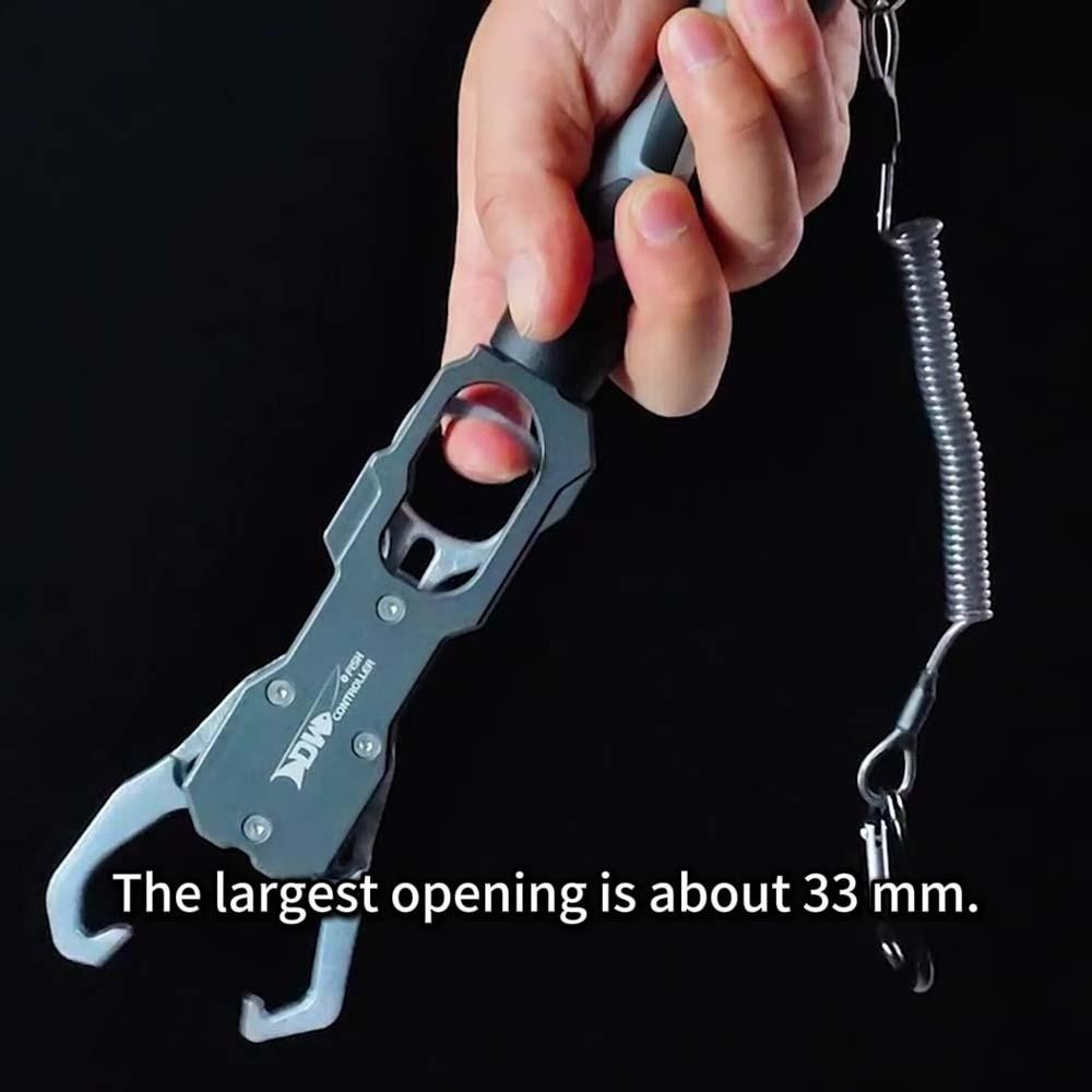 Aluminum Zinc Zinc Alloy Fishing Lip Grip Long Handle Fishing Beak Grip Fish Controller Camping