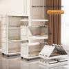 Household Folding Storage Cabinet Flip Large Capacity Bedroom Clothes Locker Multi-layer Installation-free