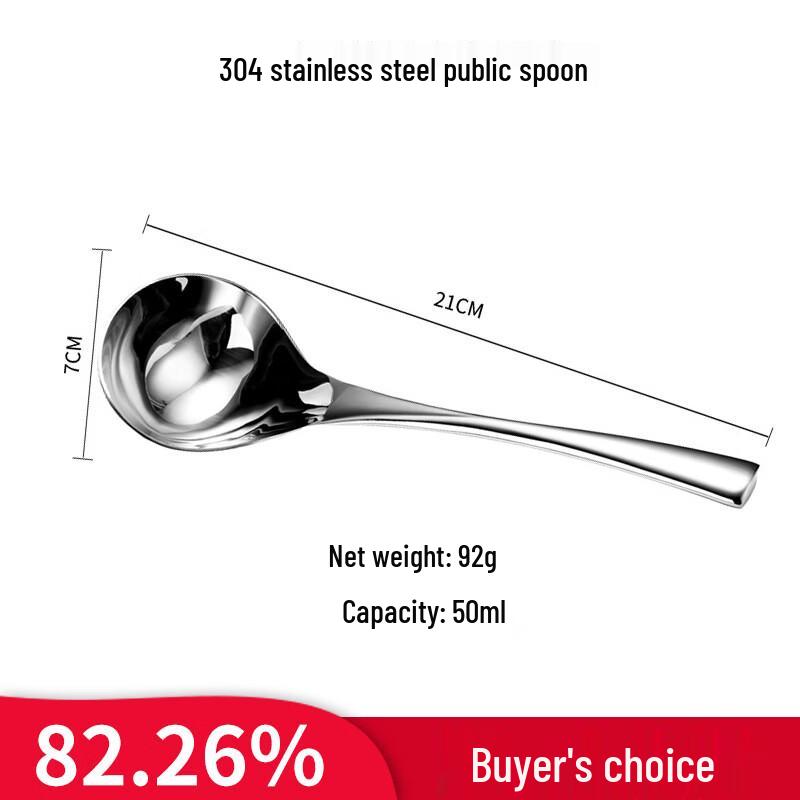 Extended 304 Stainless Steel Serving Spoon