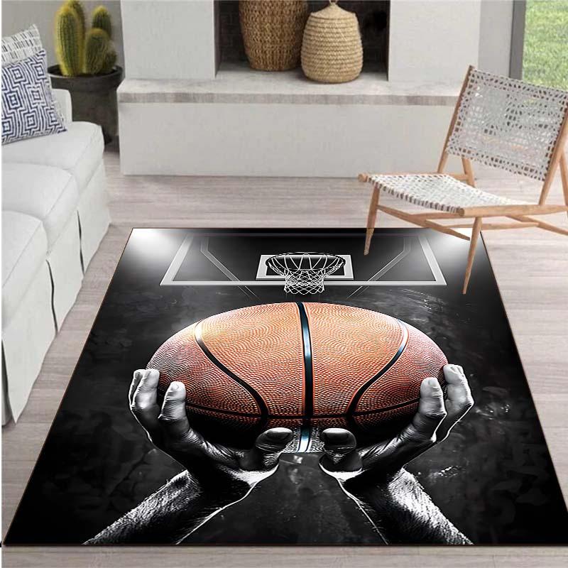 Basketball Shooting Large Area Rugs Carpet For Live Room Rug For Bedroom Bedside Floor Mat Crystal Velvet Carpet Home Dec