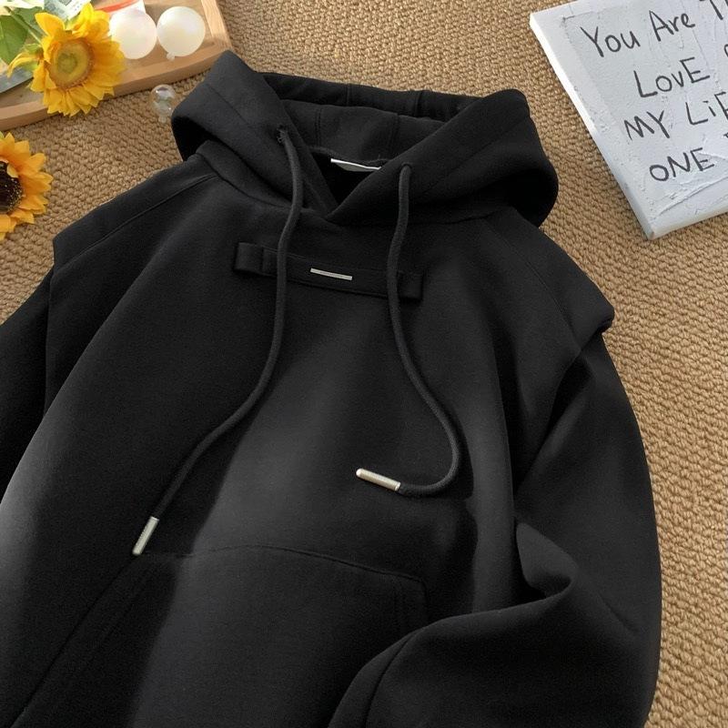 Unisex Casual Hoodie Long Sleeve Loose Sweatshirt Men Women Daily Wear Pullover Hooded Top
