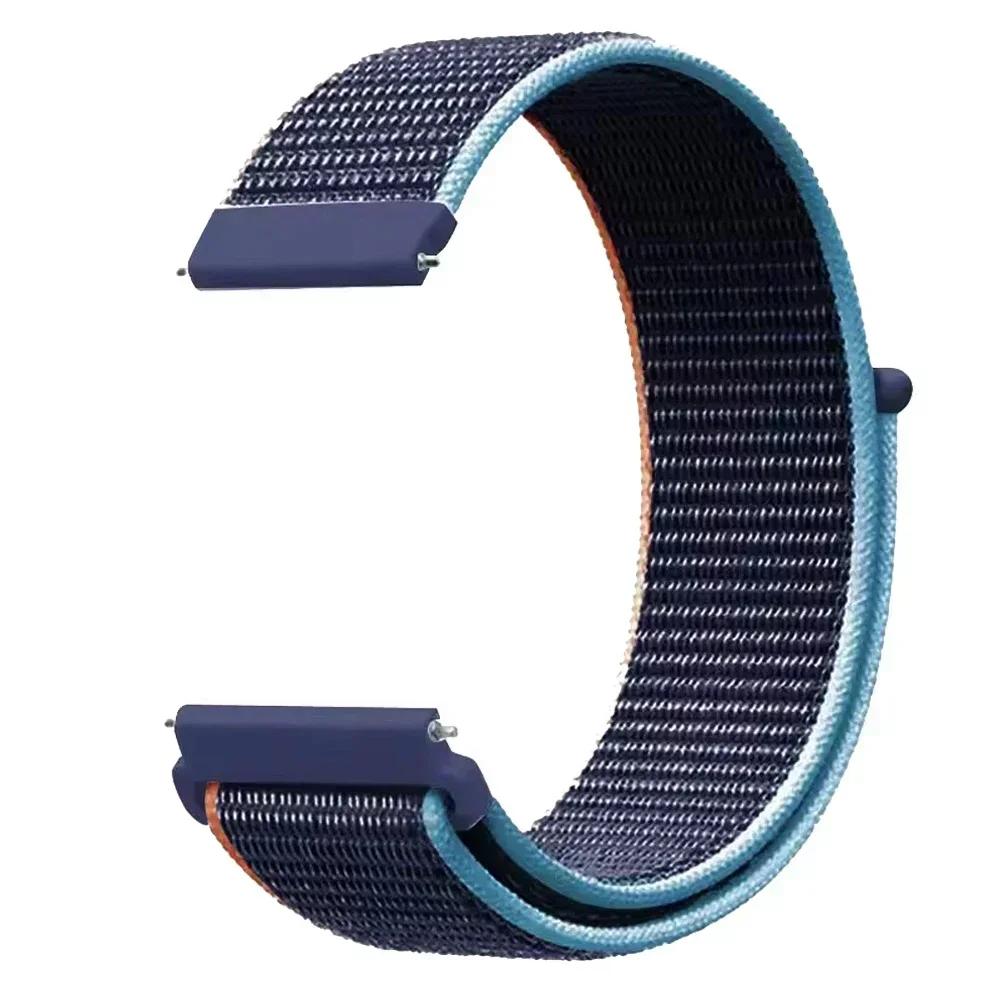 22mm 20mm Nylon Loop Band For Amazfit BALANCE/Active2/bip 6 5/GTR 4 3 PRO/GTS 4 2mini 3 Sport Bracelet Samsung Watch 7 6 5 Strap
