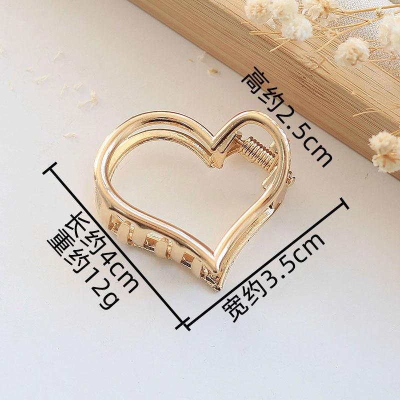 Fashion Alloy Round Chain Hairpin Women'S Back Of Head Shark Clip Medium Geometric Small Grab Clip Headgear Hairpin