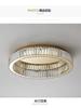 Round Crystal Led Ceiling Lamp For Bedroom Living Room Foyer Dining Room Modern Luxury Stainless Steel Crystal Ceiling Light