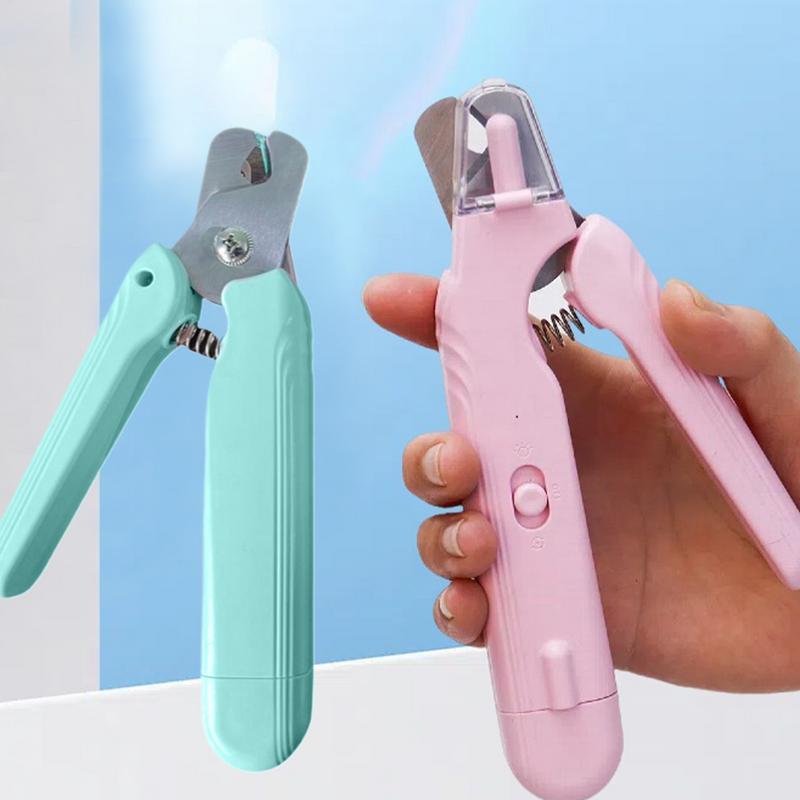Cat Nail Clipper Quiet Pet Nail Clippers With LED Light Safety Guard Ergonomic Pet Grooming Supplies For Small Medium Large