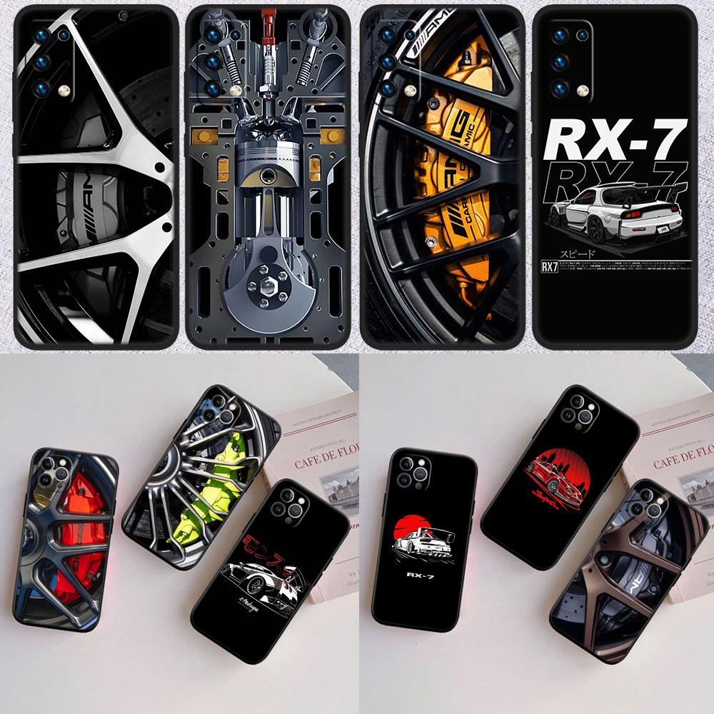 Supercar Super Wheel Car Calipers New High-End Shell Phone Case for Redmi Note 10 11 12 Pro Max 10S 10C 10T 11A 11S 12S 12C