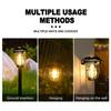 Solar courtyard lights, outdoor landscape lighting, automatic sensing tungsten filament lights, garden floor lights, lawn lights