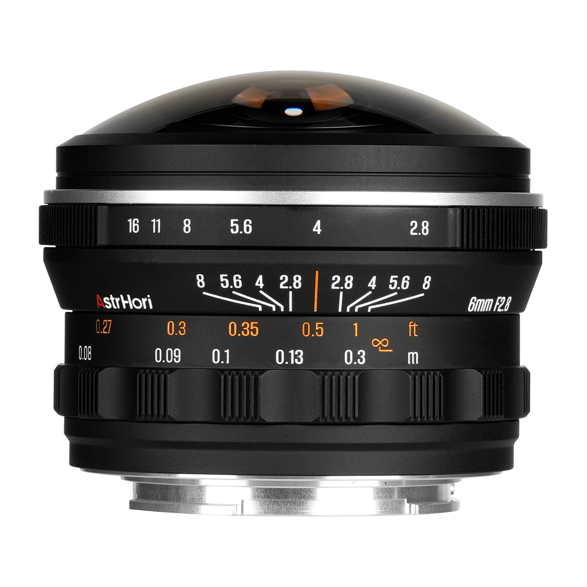 

AstrHori 6mm Circular Fisheye Sony E Manual Large Black F2.8 Lens, 220° Ultra-Wide Angle, Full-Frame Compatible, E-Mount, Compatible, Focus, Aperture, чорний