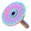 Bike Headset Cover Alloy 28.6mm Front Fork Stem Top Cap for Mountain Road Bike Totem Pattern