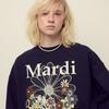 [mardimercredi] Sweatshirt Flowermardi Jardin_Navy Ivory