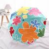 1pc Floral Pattern Automatic Folding Umbrella - 8-Rib Automatic Open/Close, Large Canopy Birthday Festival Gift yy251217117