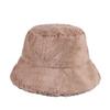 Fisherman Hat Women's Autumn and Winter Plush Basin Hat Korean Style Men's Trendy Casual Imitation Fur Warm Hat Women