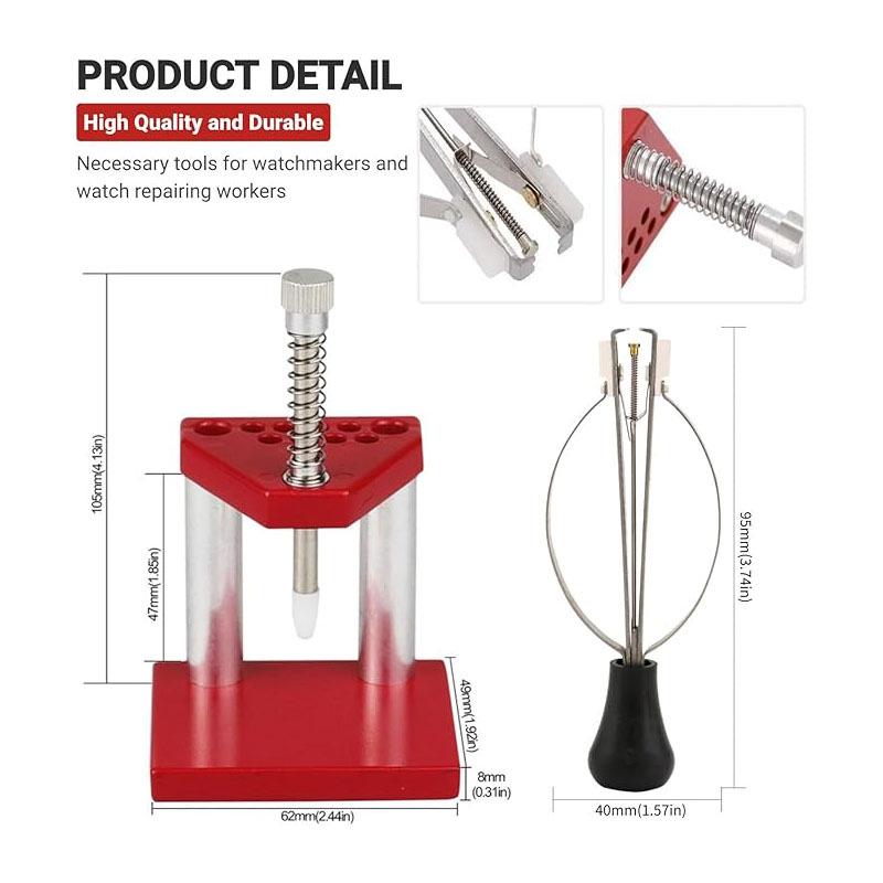 Single Needle Dial Hand Setter & Remover: Watch Repair Tool with Hand Presser Pliers