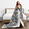 Valorant Game Flannel Blanket Winter  Soft Durable Bedding Throws for Kids Adult Living Room Fluffy Bedspread Sofa Bed Cover
