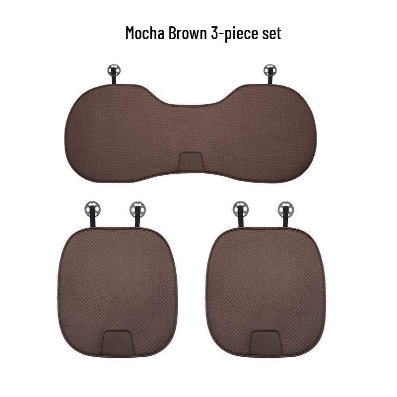Breathable Non-Slip Ice Silk Car Seat Cushion Summer Cool 3-Piece Set